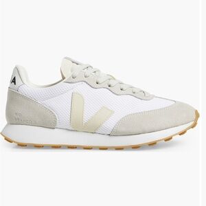 Veja Women's White and Tan Sneakers